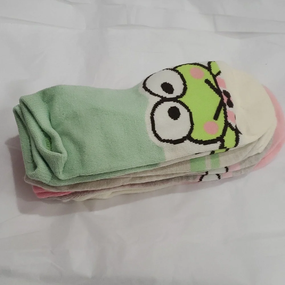 Hello Kitty assorted hello‎ kitty & friends printed no show socks, 5pairs new
